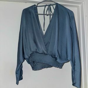Blue express top